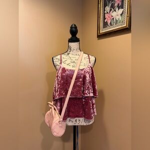 Romeo & Juliet Couture Velvet Top